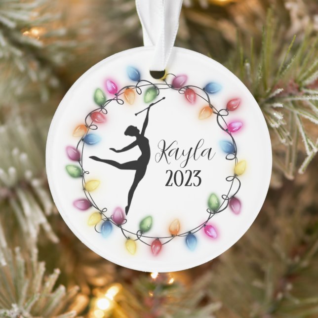 Ornamento navideño de Majorette Baton Twirler (Árbol)