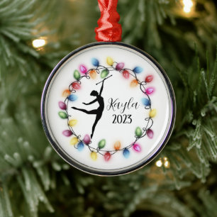 Ornamento navideño de Majorette Baton Twirler