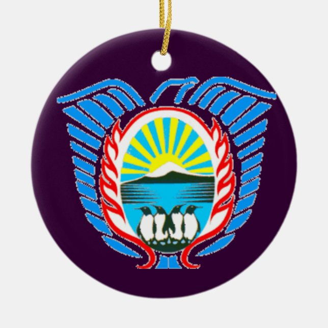 Ornamento navideño de Malvinas Argentina (Frente)