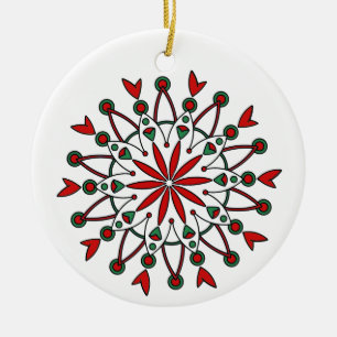 Ornamento navideño de Mandala