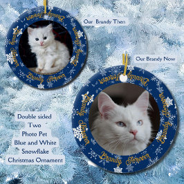 Ornamento navideño de Mascota fotográfico Cute Now