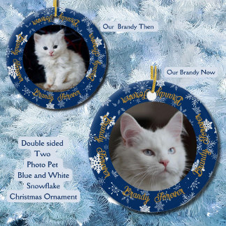 Ornamento navideño de Mascota fotográfico Cute Now