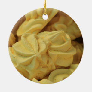 Ornamento navideño de merengue francés