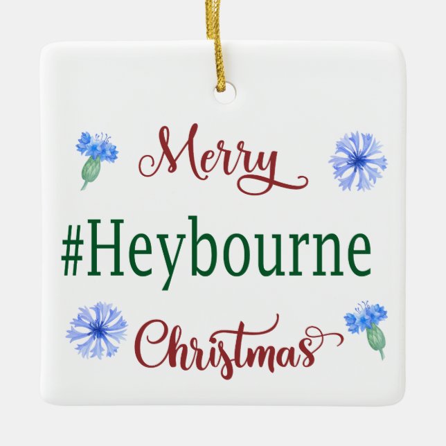 Ornamento navideño de Merry Heybourne (Anverso)