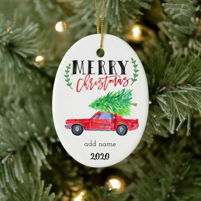 Ornamento navideño de Mustang (Árbol)