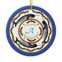 Ornamento navideño de Narwhal