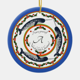 Ornamento navideño de Narwhal