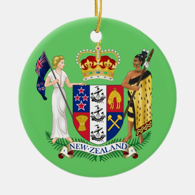 Ornamento navideño de NUEVA ZELANDIA (Frente)