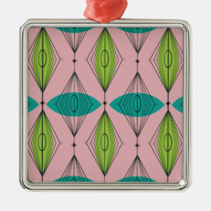 Ornamento navideño de Ogeo rosa atómico y estall