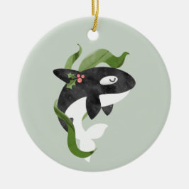 Ornamento navideño de Orca