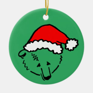Ornamento navideño de oso