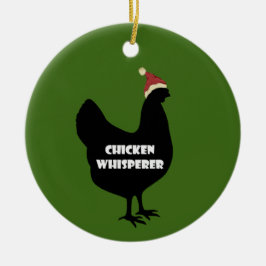 Ornamento navideño de pollo