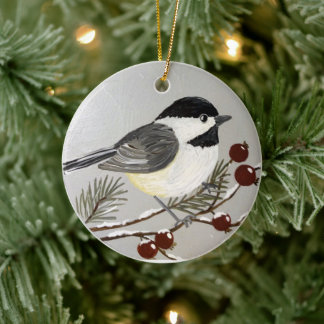 Ornamento navideño de pollo