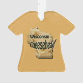 Ornamento navideño de queso de Wisconsin