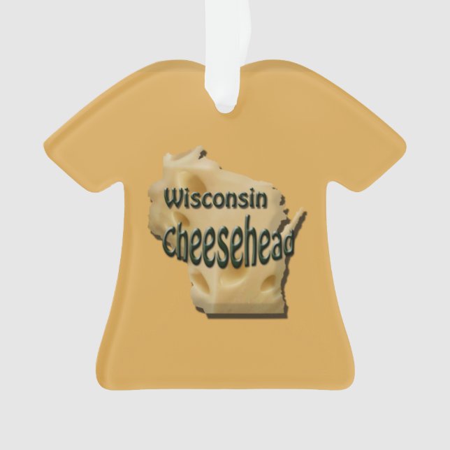 Ornamento navideño de queso de Wisconsin (Anverso)