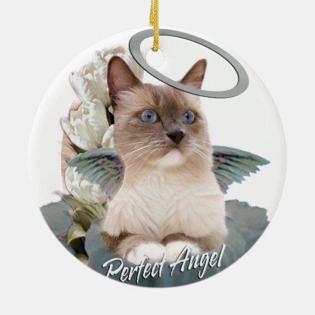 Ornamento navideño de Ragdoll (Atrás)