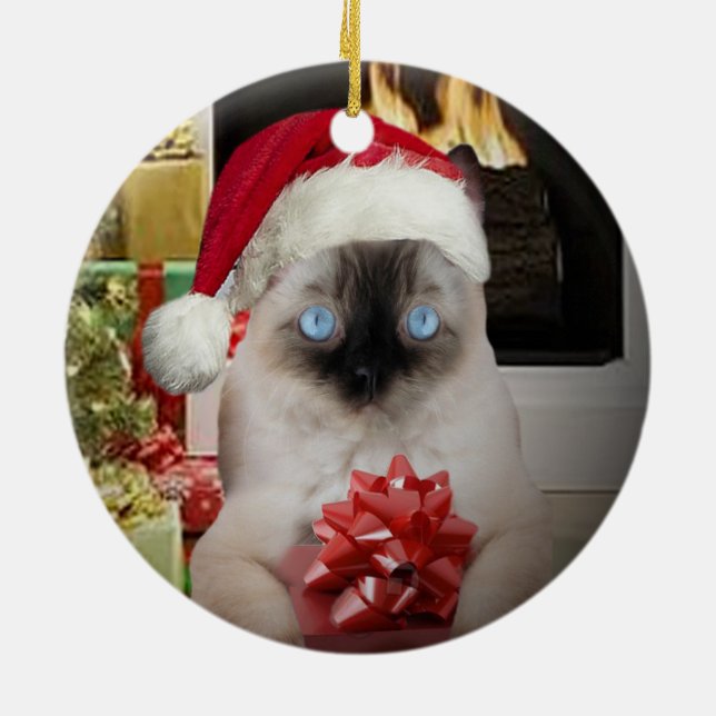 Ornamento navideño de Ragdoll (Atrás)
