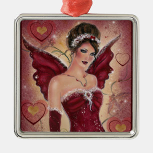 Ornamento navideño de Red Fairy