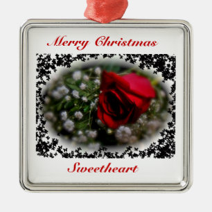 Ornamento navideño de Rosa y bebé