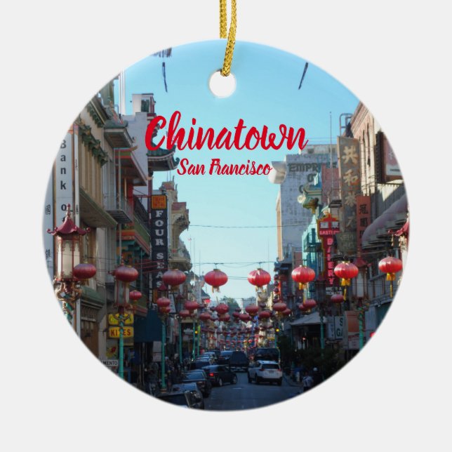 Ornamento navideño de San Francisco (Frente)