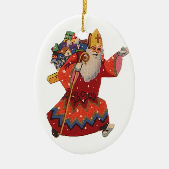 Ornamento navideño de San Nicolás (Frente)