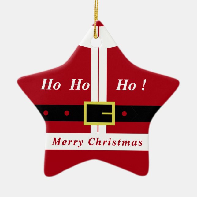 Ornamento navideño de Santa Claus (Frente)