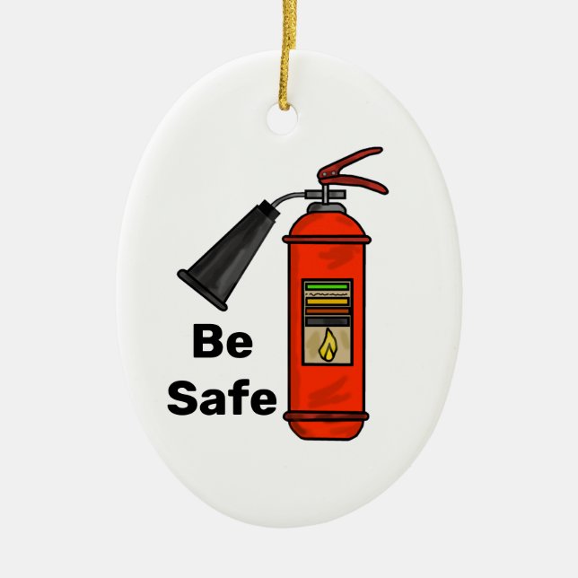 Ornamento navideño de seguridad contra incendios (Frente)