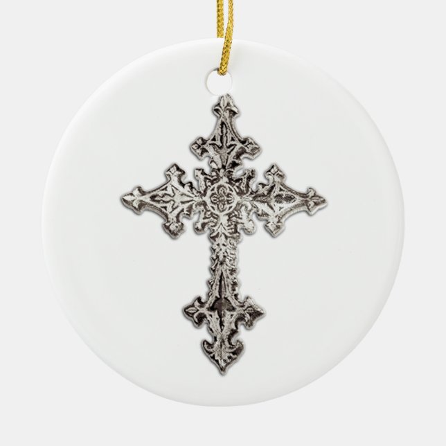 Ornamento navideño de Silver Cross (Frente)