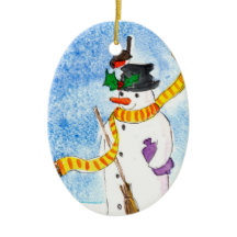 Ornamento navideño de Snowman