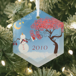 Ornamento navideño de Snowman