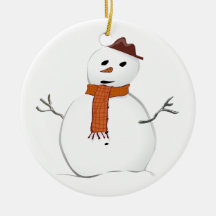 Ornamento navideño de Snowman