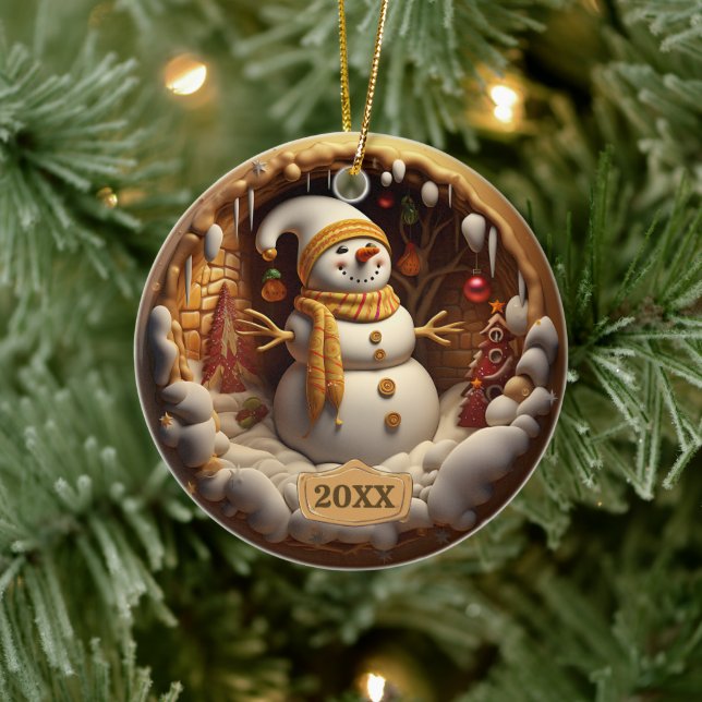 Ornamento navideño de Snowman (Árbol)