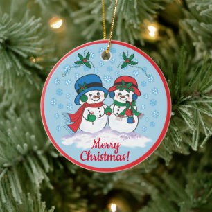 Ornamento navideño de Snowman
