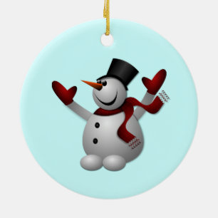 Ornamento navideño de Snowman