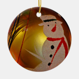Ornamento navideño de Snowman espumoso