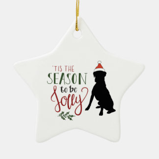 Ornamento navideño de Star Shaped Boxer