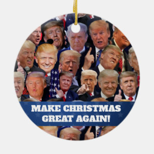 Ornamento navideño de Trump