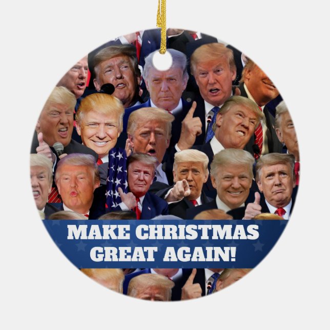 Ornamento navideño de Trump (Atrás)
