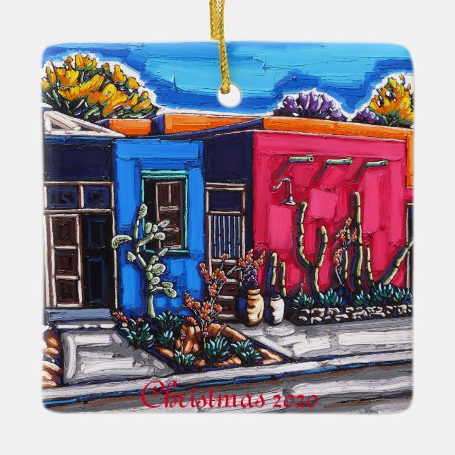 Ornamento navideño de Tucson Barrio (Anverso)
