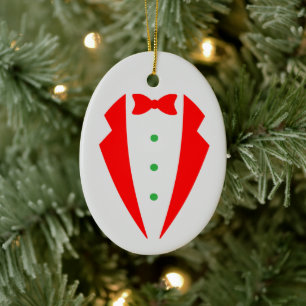 Ornamento navideño de Tuxedo - Diversión de feriad
