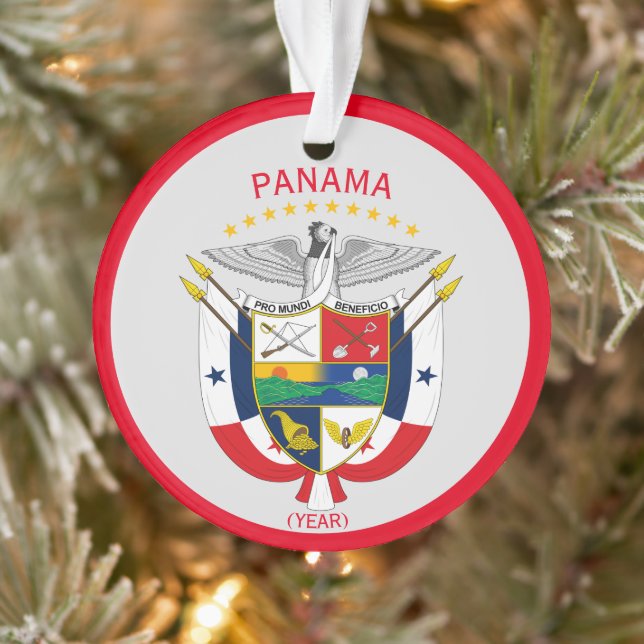 Ornamento navideño de vacaciones de Panamá (Árbol)