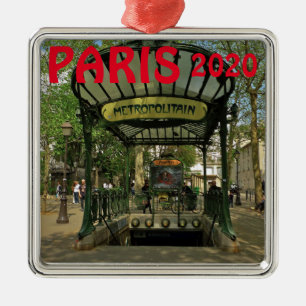 Ornamento navideño de vacaciones de París