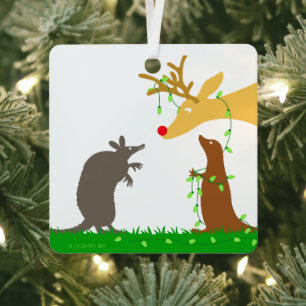 Ornamento navideño de venado