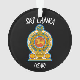 Ornamento navideño de viaje de Sri Lanka