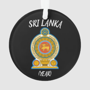 Ornamento navideño de viaje de Sri Lanka