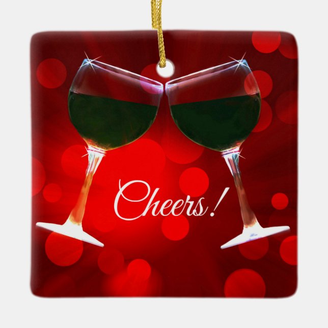 Ornamento navideño de vino (Anverso)