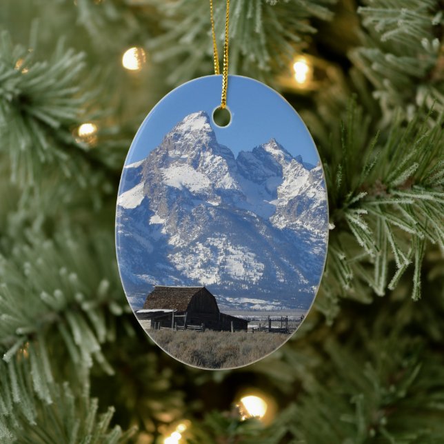 Ornamento navideño de Wyoming Tetons (Árbol)