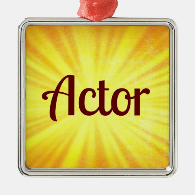 Ornamento navideño del actor (Frente)