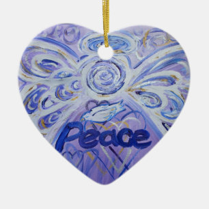 Ornamento navideño del arte de la palabra "Ángel d