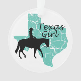 Ornamento navideño del Chica de Texas